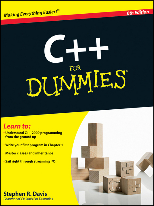 Title details for C++ For Dummies® by Stephen R. Davis - Wait list